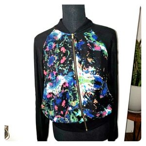 Sheer colorful track jacket